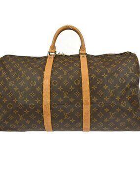 Louis Vuitton Monogram Keepall 55 Travel Handbag